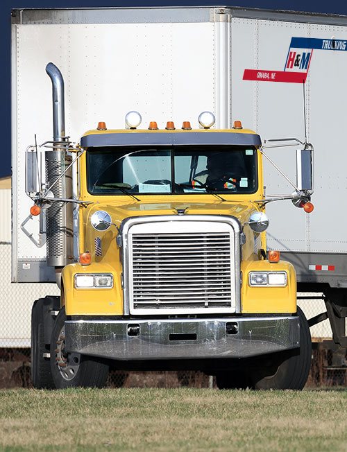 trucks on the highway